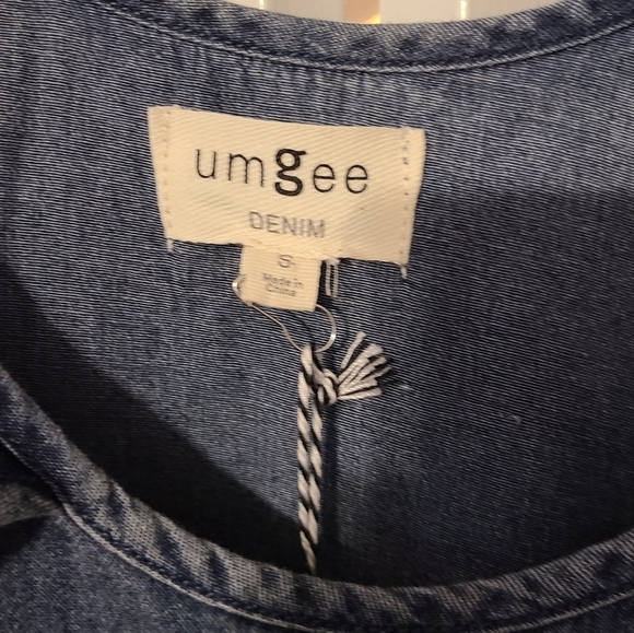 Umgee Denim boho dress size S - Picture 2 of 4